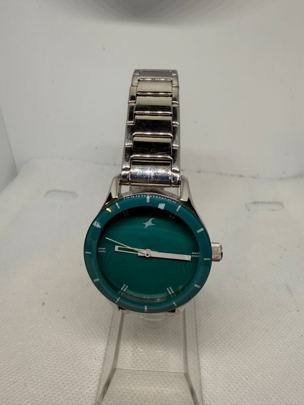 Fastrack NR6078SM01 Women's 41mm Blue Dial SS Bracelet Quartz Analog Watch